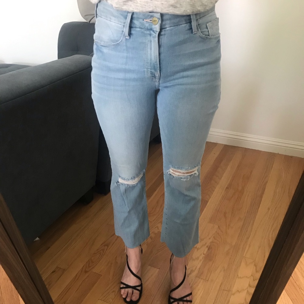 😍FRAME Le Crop Mini Boot Jeans